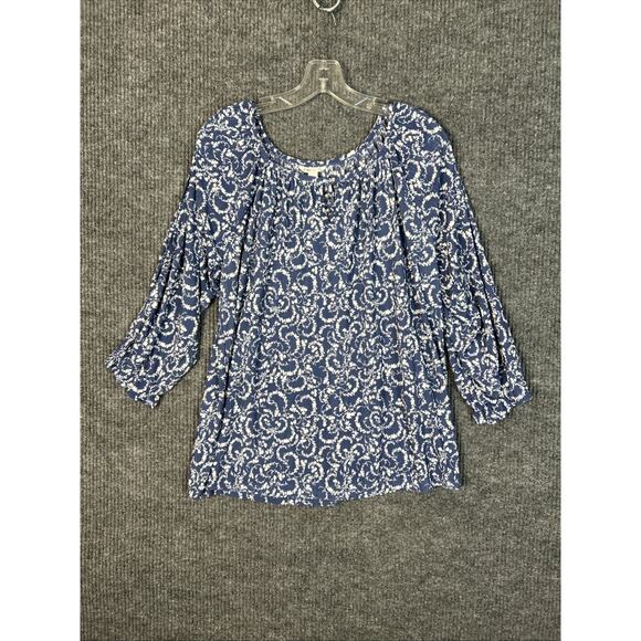 Cato Tops - Cato Womens Bohemian Printed Blouse Size Large Cottage Core Romantic Stretch